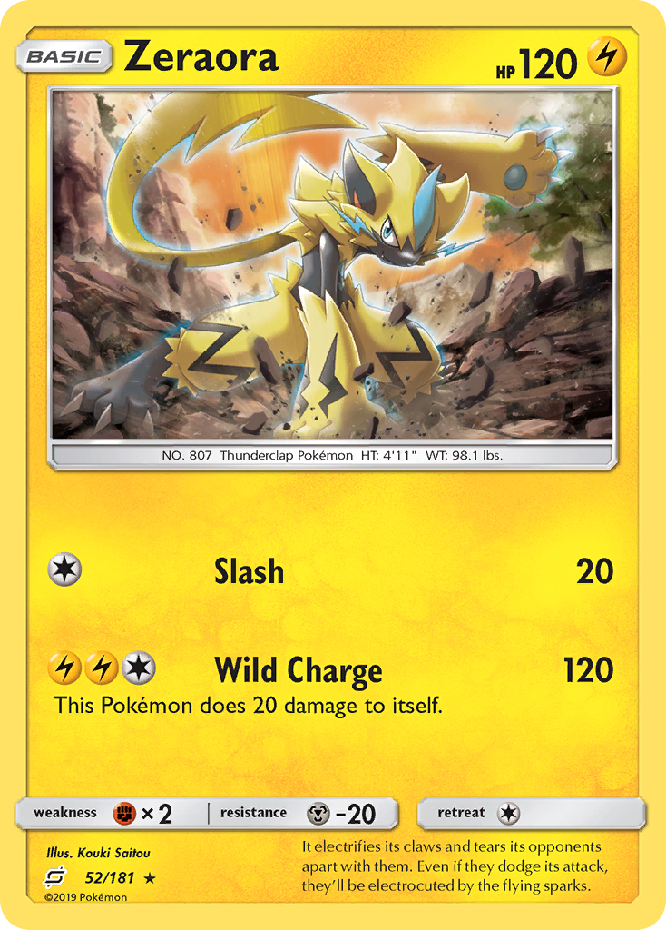All Zeraora Cards - Pokemon TCG Price Guide | Pokefolio